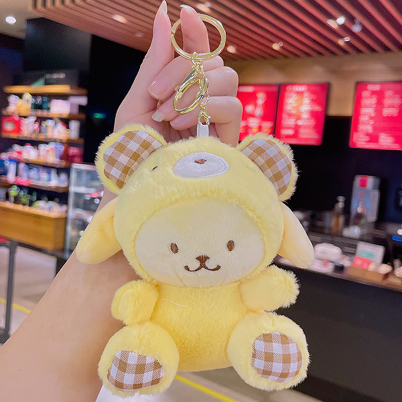 Gantungan Kunci Tas Boneka Sanrio Bear Kitty Kuromi Melody Cinnamoroll Lucu Ganci Keychain