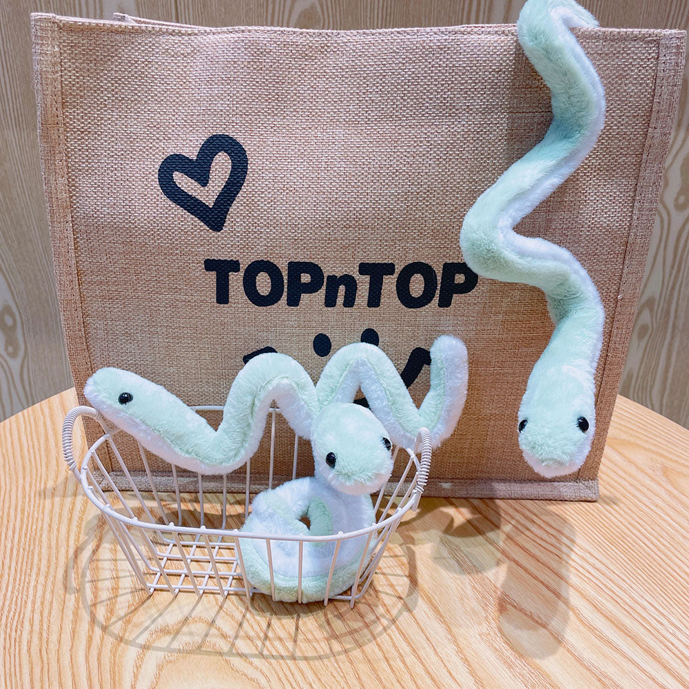 Boneka Maskot Tahun Ular Lucu Simulasi Snake Mainan Kreatif Dapat Dililitkan ke Tangan