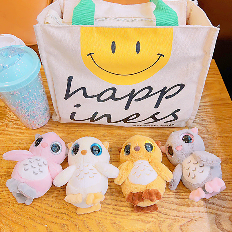 Gantungan Kunci Tas Boneka Burung Hantu Owl Mata Besar Bulu Lembut Bag Keychain