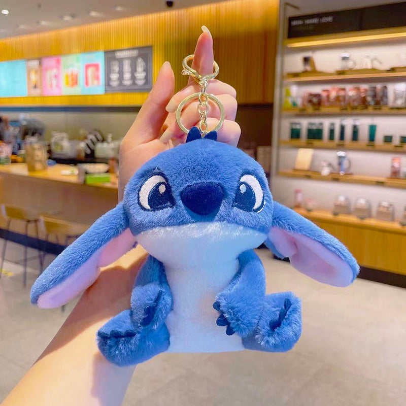 Gantungan Kunci Tas Boneka Karakter Stitch Gemas Lucu Ganci Keychain