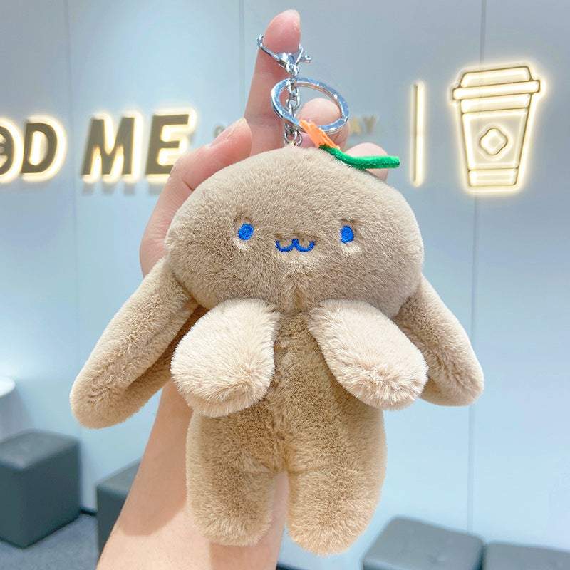 Gantungan Kunci Tas Boneka Hewan Kelinci Wortel Ganci Rabbit Carrot Doll Keychain