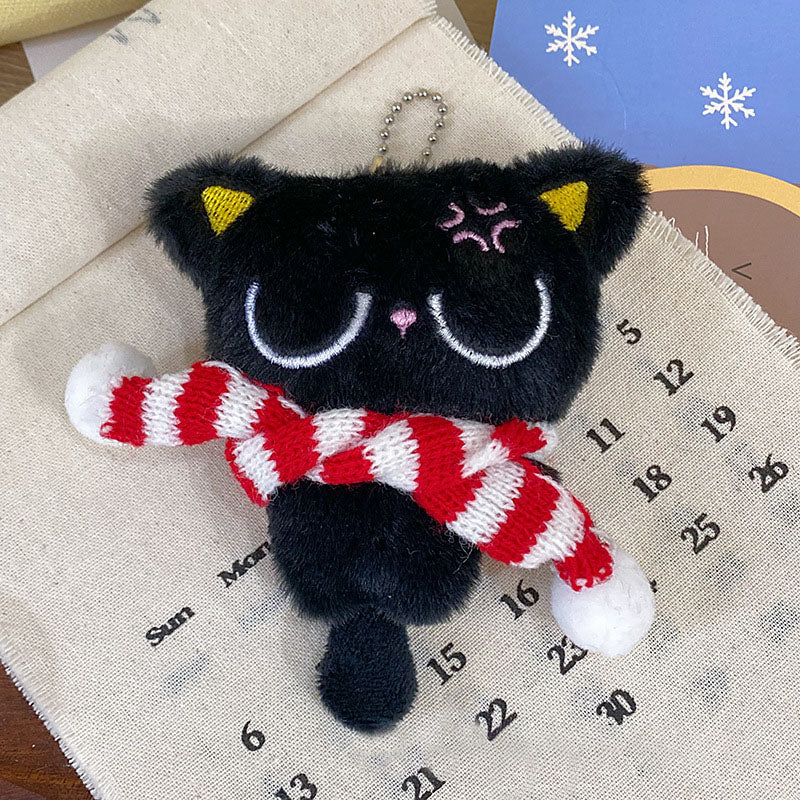 Gantungan Kunci Boneka Kucing Ekpresi Lucu Cat Kucing Pendant Keychain Bag Charm KCE4157