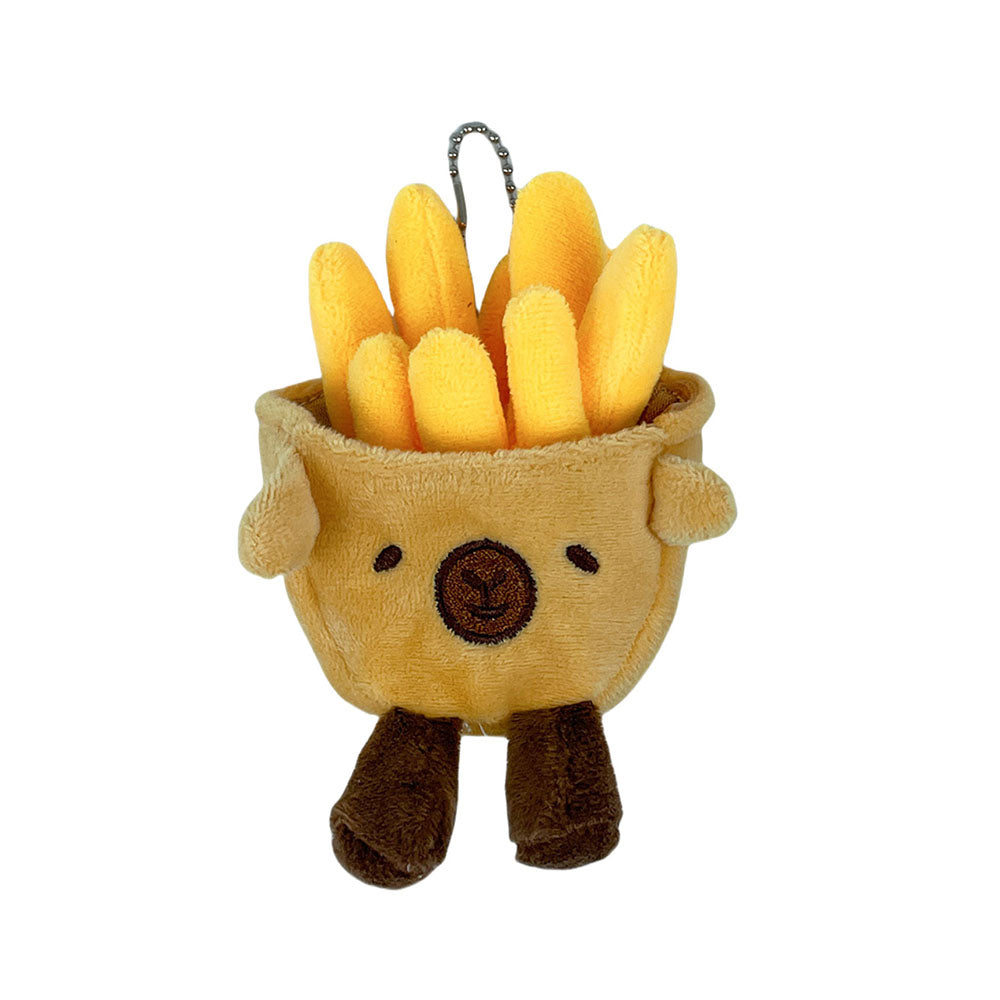 Gantungan Kunci Boneka Capybara French Fries Bag Plush Keychain KCE8845