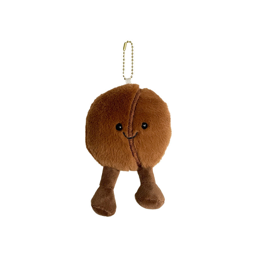 Gantungan Kunci Boneka Biji Kopi Coffee Bean Plush Keychain KCE9241
