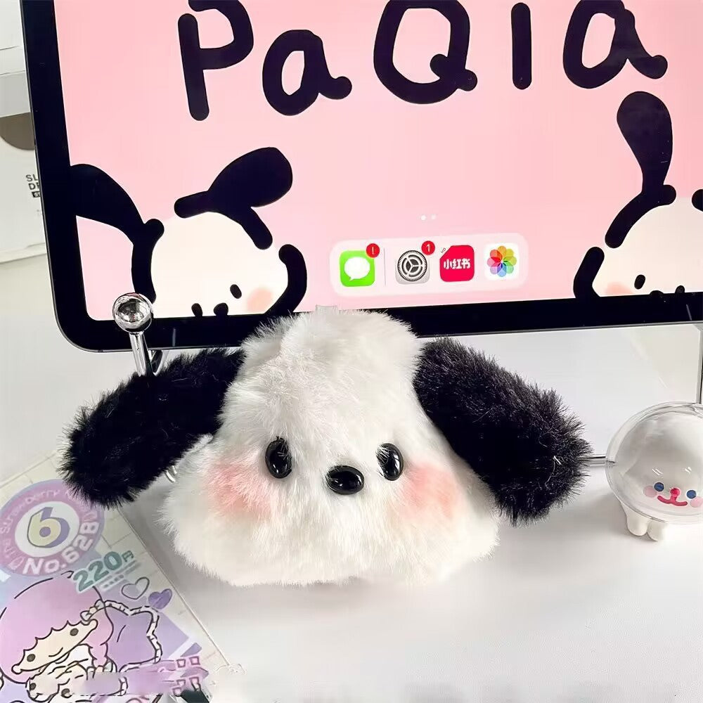 Gantungan Kunci Boneka Anjing Putih Lucu