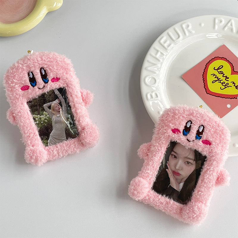 Plush Photocard Case Photo Card Holder Boneka Gantungan Kunci ID Card Keychain Kirby KCO4099