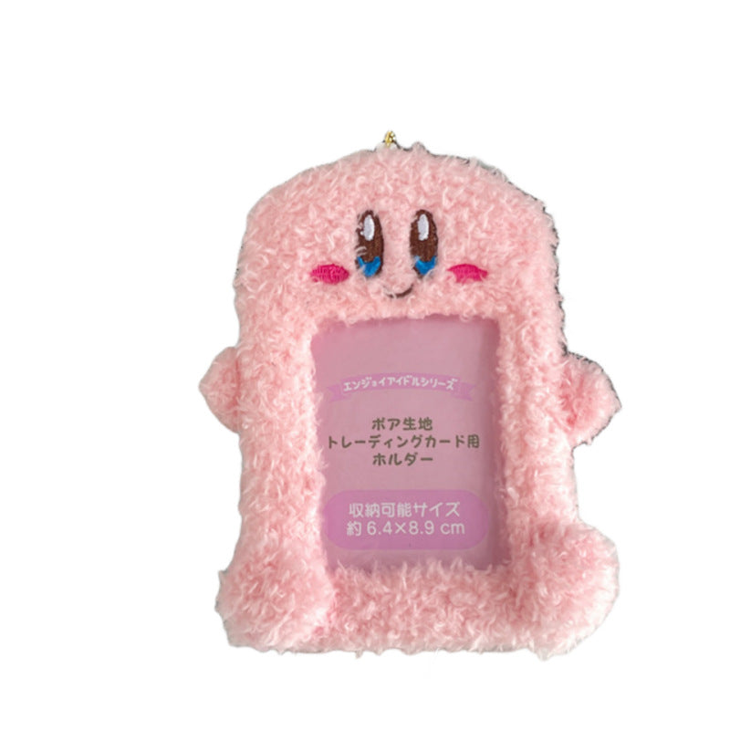 Plush Photocard Case Photo Card Holder Boneka Gantungan Kunci ID Card Keychain Kirby KCO4099