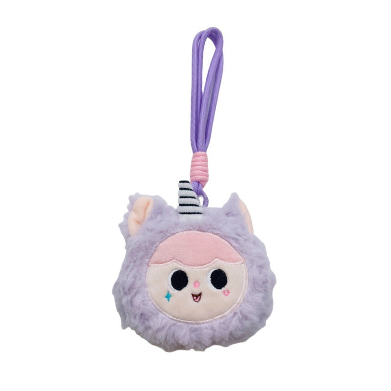 Dompet Pouch Koin Motif Lucu Boneka Bulu Bag Charm Tas Karakter Bayi Lucu