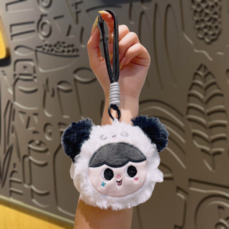 Dompet Pouch Koin Motif Lucu Boneka Bulu Bag Charm Tas Karakter Bayi Lucu