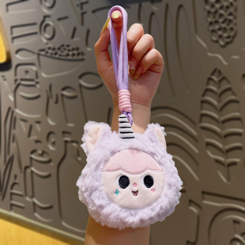Dompet Pouch Koin Motif Lucu Boneka Bulu Bag Charm Tas Karakter Bayi Lucu