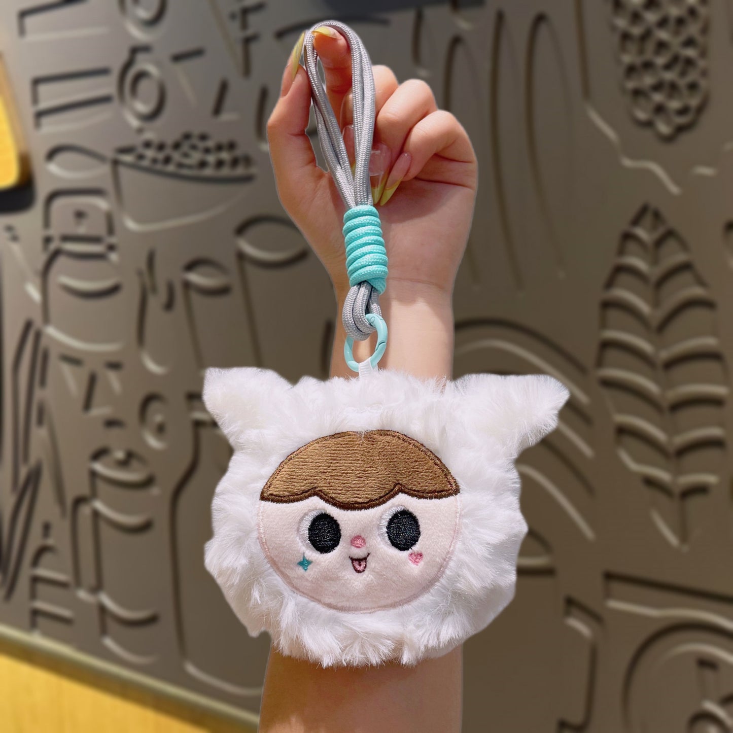 Dompet Pouch Koin Motif Lucu Boneka Bulu Bag Charm Tas Karakter Bayi Lucu