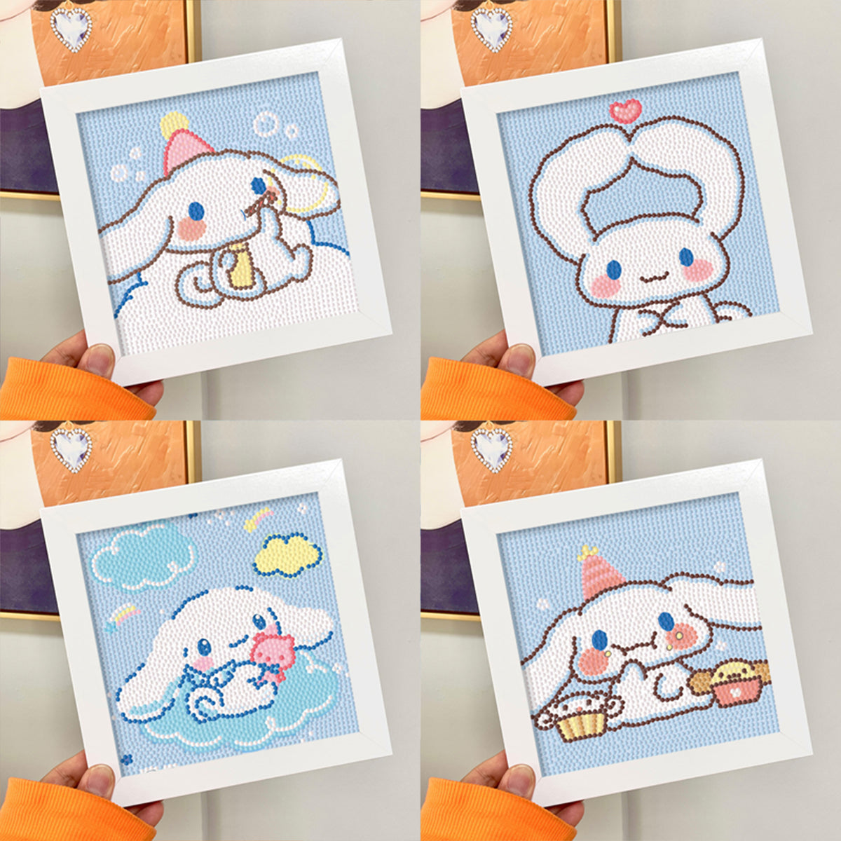 DIY 5D Diamond Painting Lukisan Berlian Karakter Dengan Frame 18x18 Seri A