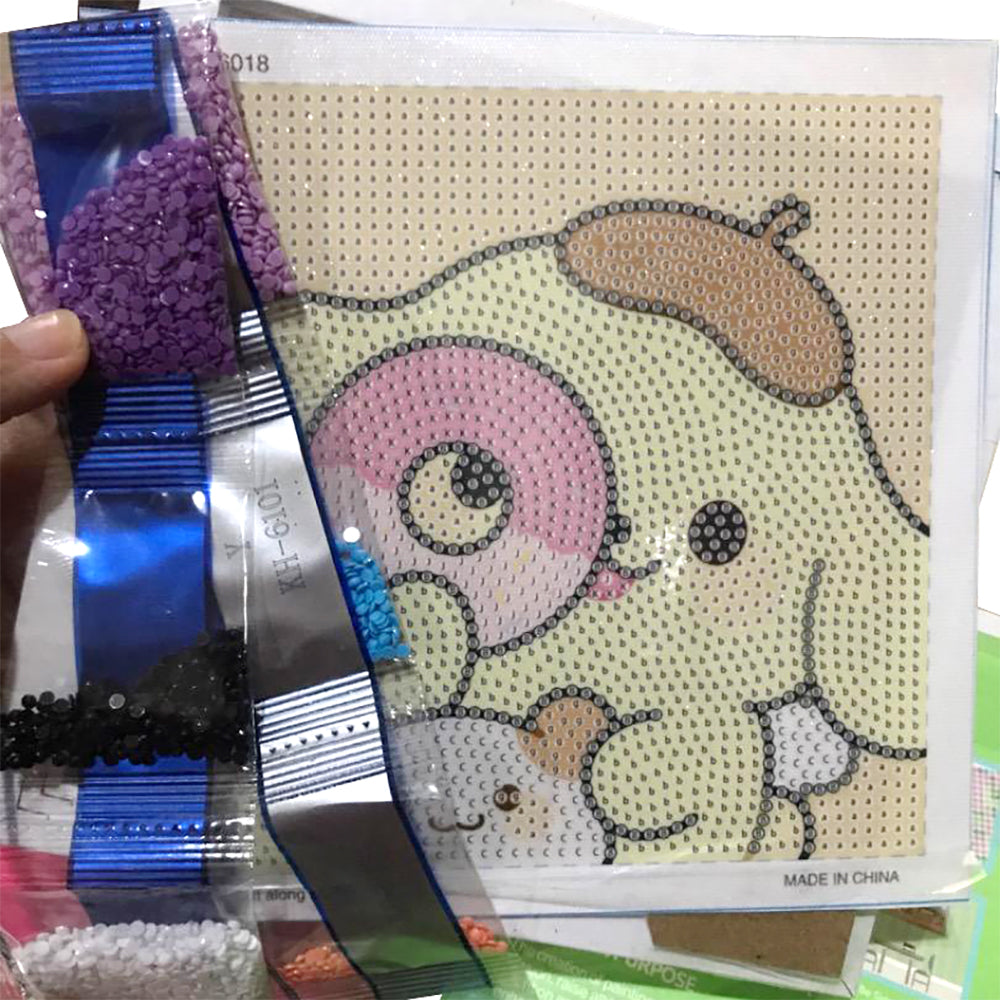 DIY 5D Diamond Painting Lukisan Berlian Karakter Dengan Frame 18x18 Seri A