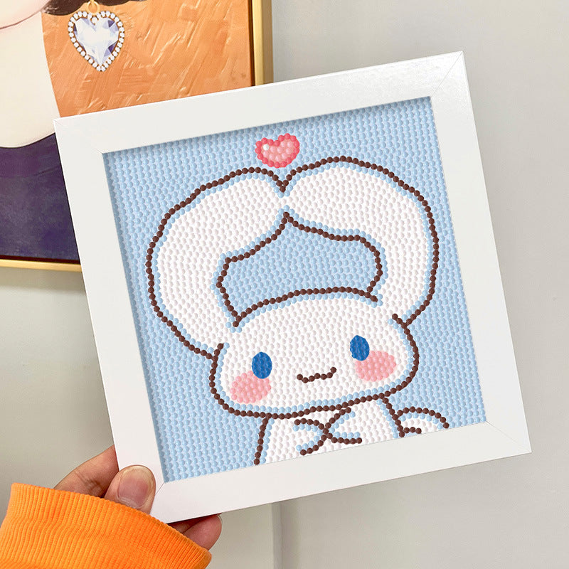 DIY 5D Diamond Painting Lukisan Berlian Karakter Dengan Frame 18x18 Seri A