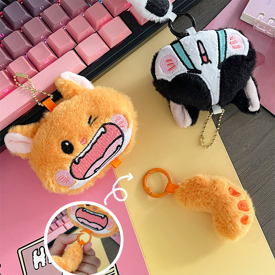 Gantungan Hewan Kartun Ekor Kucing Lucu Tail Cat Animal Bag Charm Aksesoris Tas MCE10159