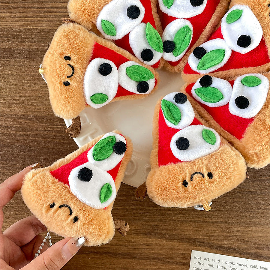 Gantungan Kunci Boneka Pizza Bag Charm Gantungan Tas Keychain MCE3678