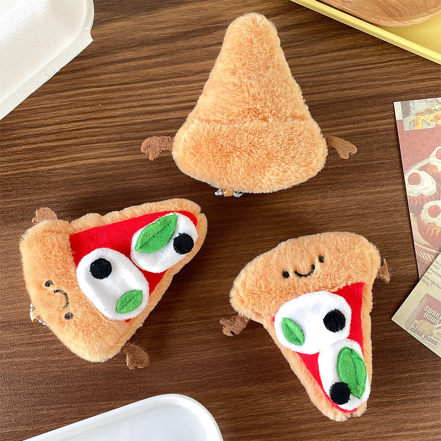 Gantungan Kunci Boneka Pizza Bag Charm Gantungan Tas Keychain MCE3678