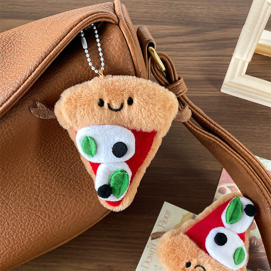Gantungan Kunci Boneka Pizza Bag Charm Gantungan Tas Keychain MCE3678