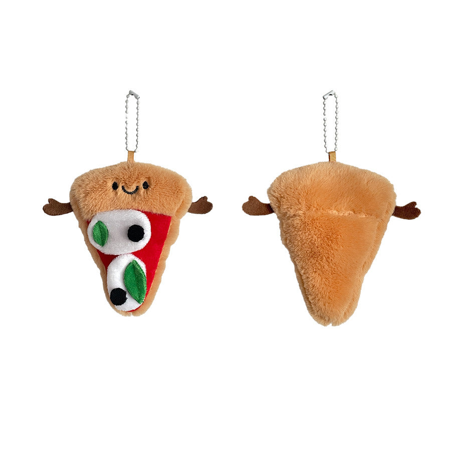 Gantungan Kunci Boneka Pizza Bag Charm Gantungan Tas Keychain MCE3678