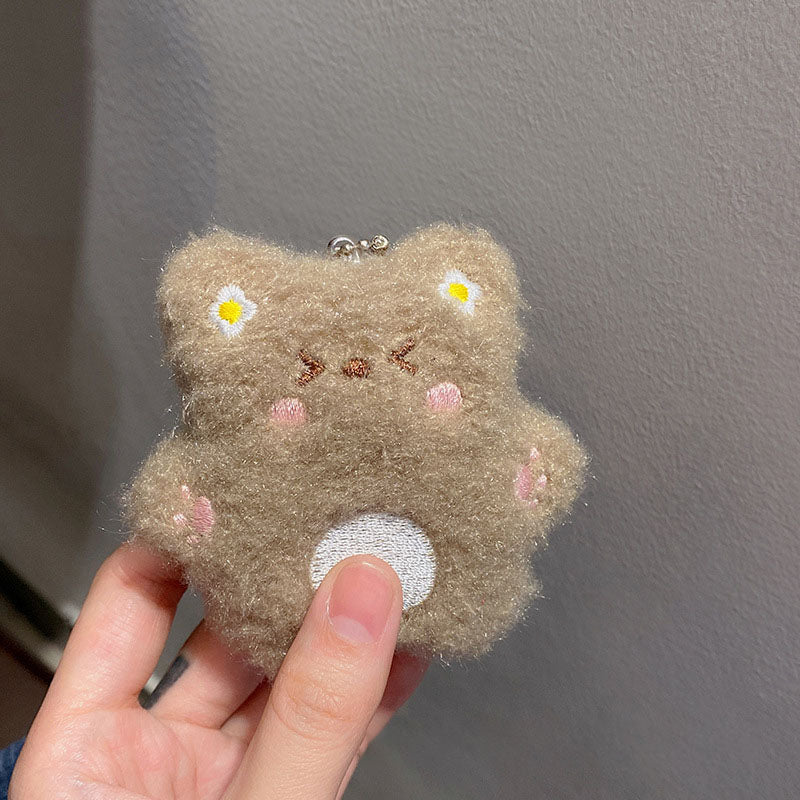 Gantungan Kunci Boneka Squeaky Cute Bear Star Beruang Bintang Pendant Bag Charm Keychain MCE4936