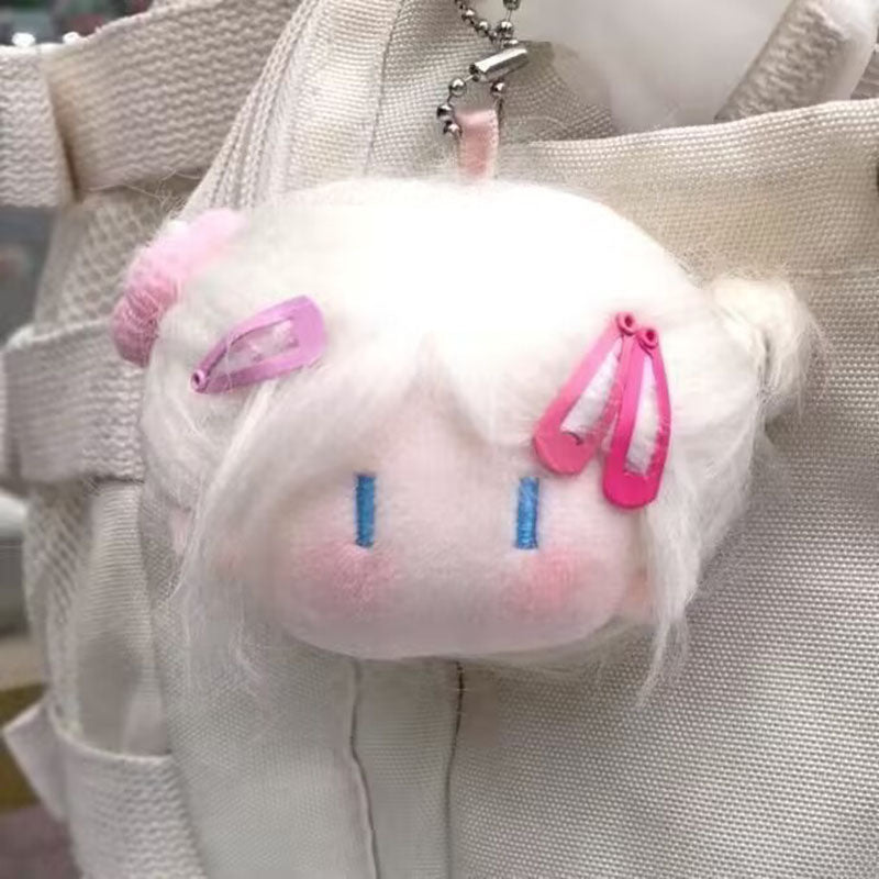 Gantungan Kunci DIY Make Over Rambut Bag Charm Keychain Hairstyle Ugly Girl Cute Doll MCE5322