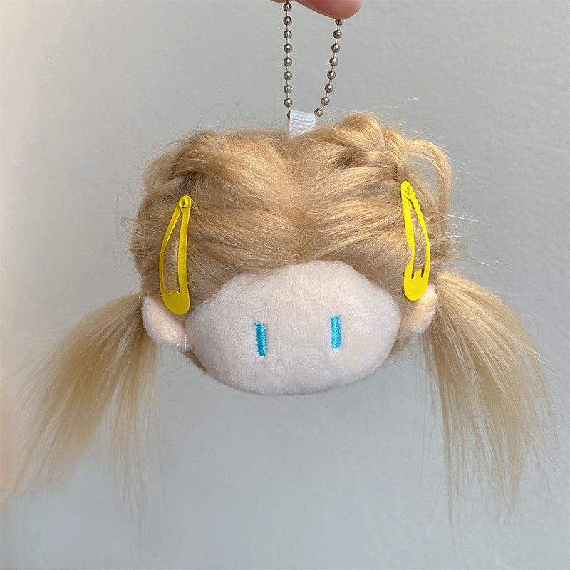 Gantungan Kunci DIY Make Over Rambut Bag Charm Keychain Hairstyle Ugly Girl Cute Doll MCE5322