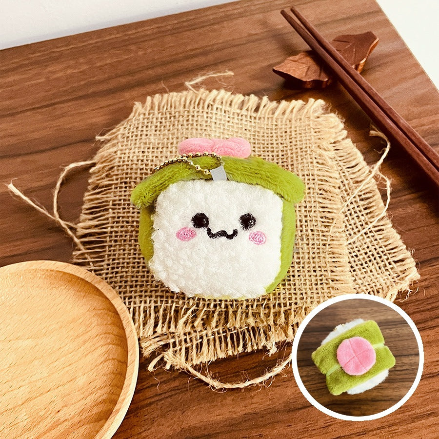 Gantungan Kunci Boneka Sushi Nori Wasabi Bag Charm Gantungan Tas Keychain MCE8812
