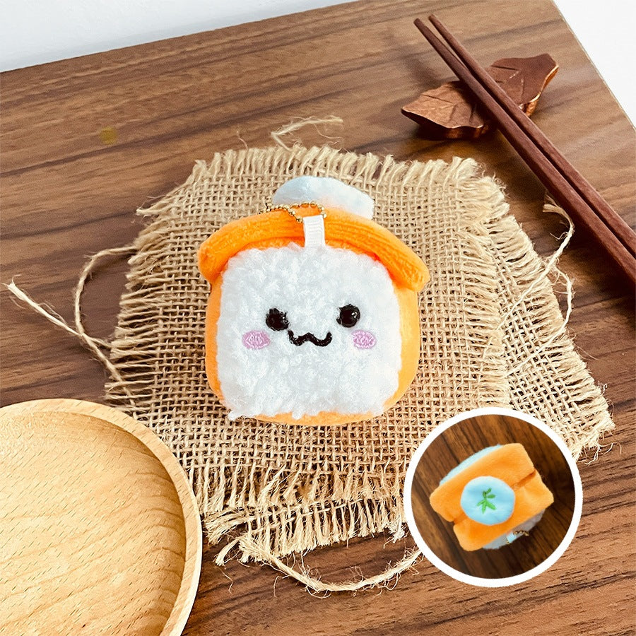 Gantungan Kunci Boneka Sushi Nori Wasabi Bag Charm Gantungan Tas Keychain MCE8812