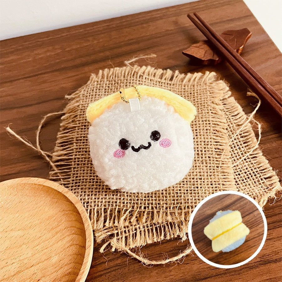 Gantungan Kunci Boneka Sushi Nori Wasabi Bag Charm Gantungan Tas Keychain MCE8812