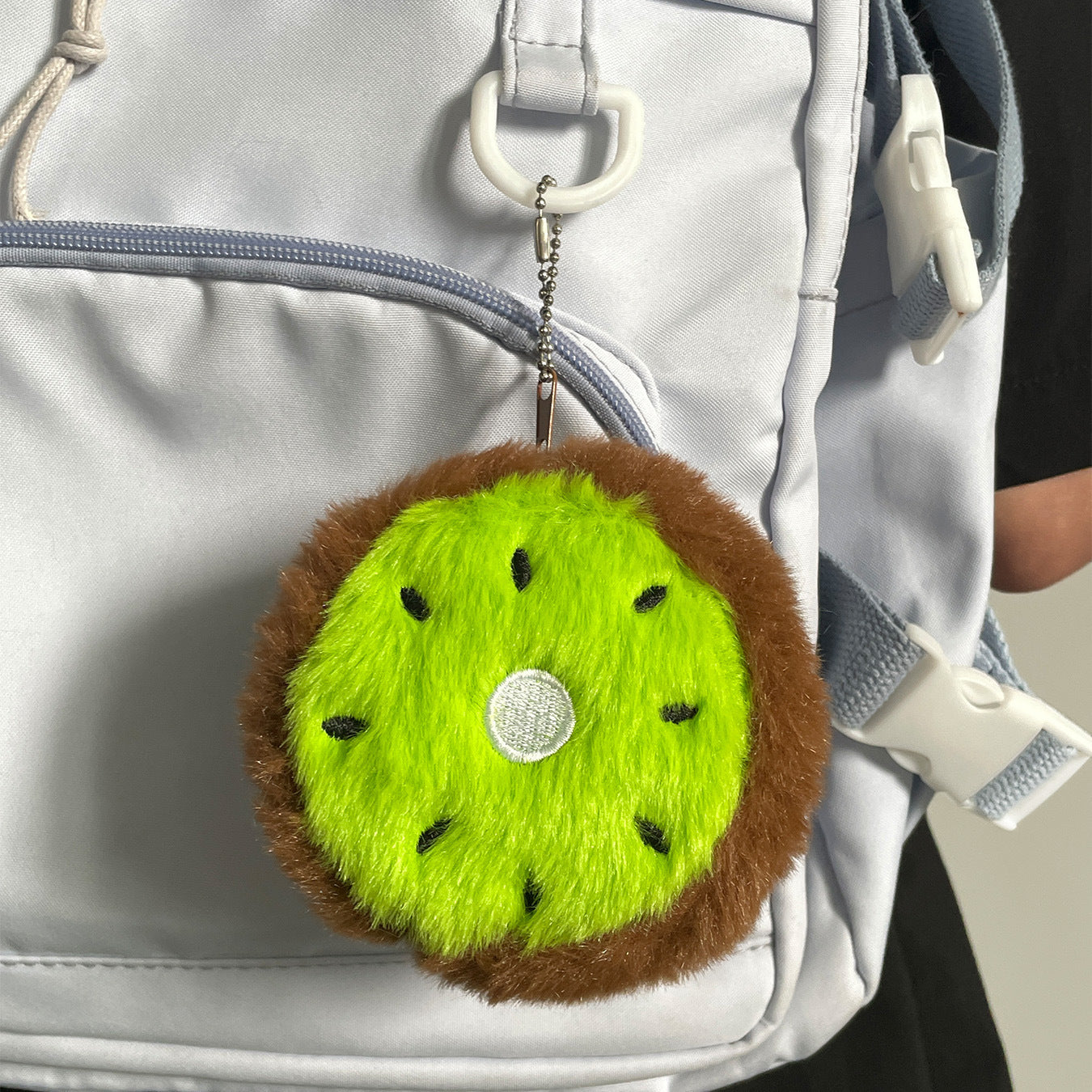 Dompet Koin Bulu Buah Fluffy Semangka Strawberry Kiwi Resleting Pouch Lucu MCEB4303