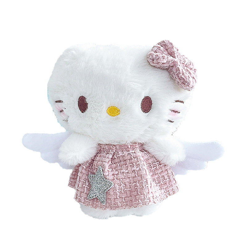 Boneka Hello Kitty Dress Wings Gantungan Kunci Keychain Doll Bag Charm MCEB8205