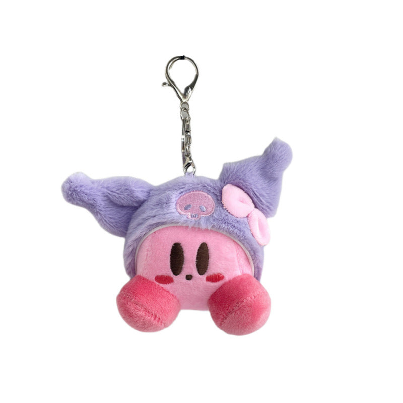 Boneka Kirby Topi Karakter Gantungan Kunci Keychain Doll Bag Charm MCEW7893