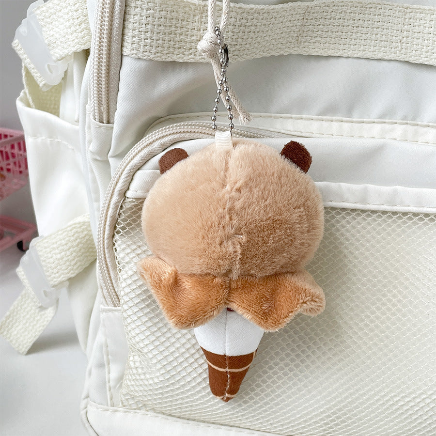 Boneka Capybara Ice Cream Gantungan Tas Doll Bag Charm MCEW8035