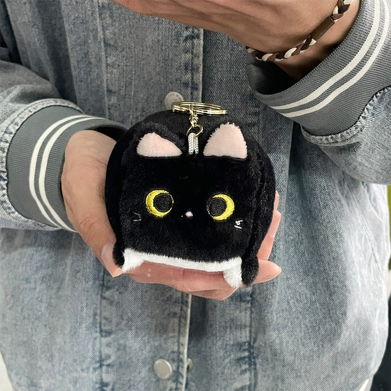 Boneka Kucing Kotak Gantungan Kunci Cube Kitten Doll Keychain MCEW8339