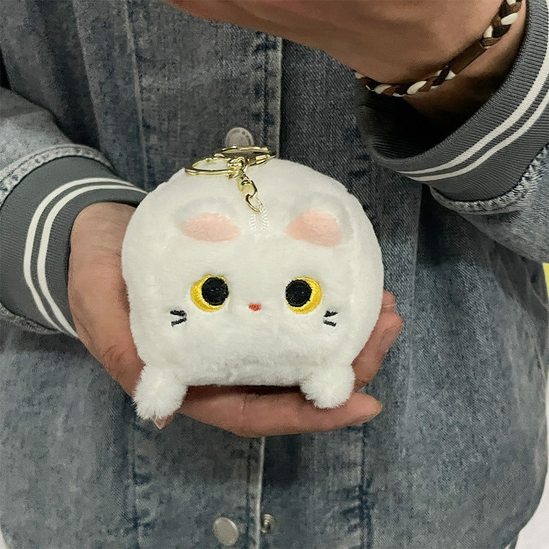 Boneka Kucing Kotak Gantungan Kunci Cube Kitten Doll Keychain MCEW8339