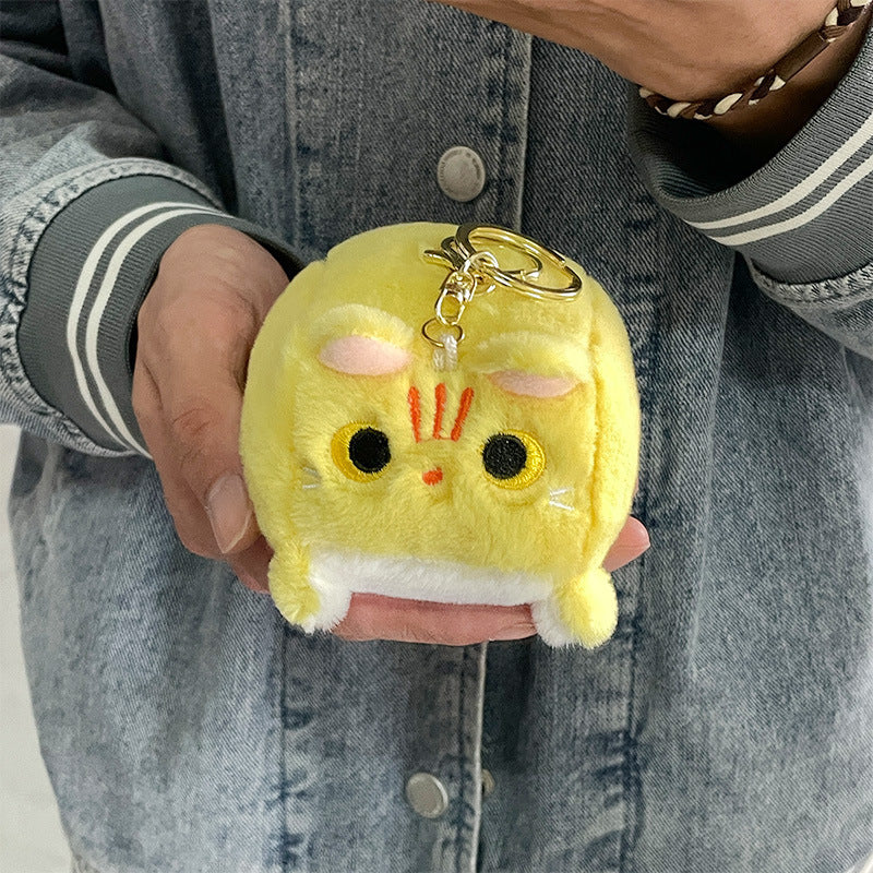 Boneka Kucing Kotak Gantungan Kunci Cube Kitten Doll Keychain MCEW8339