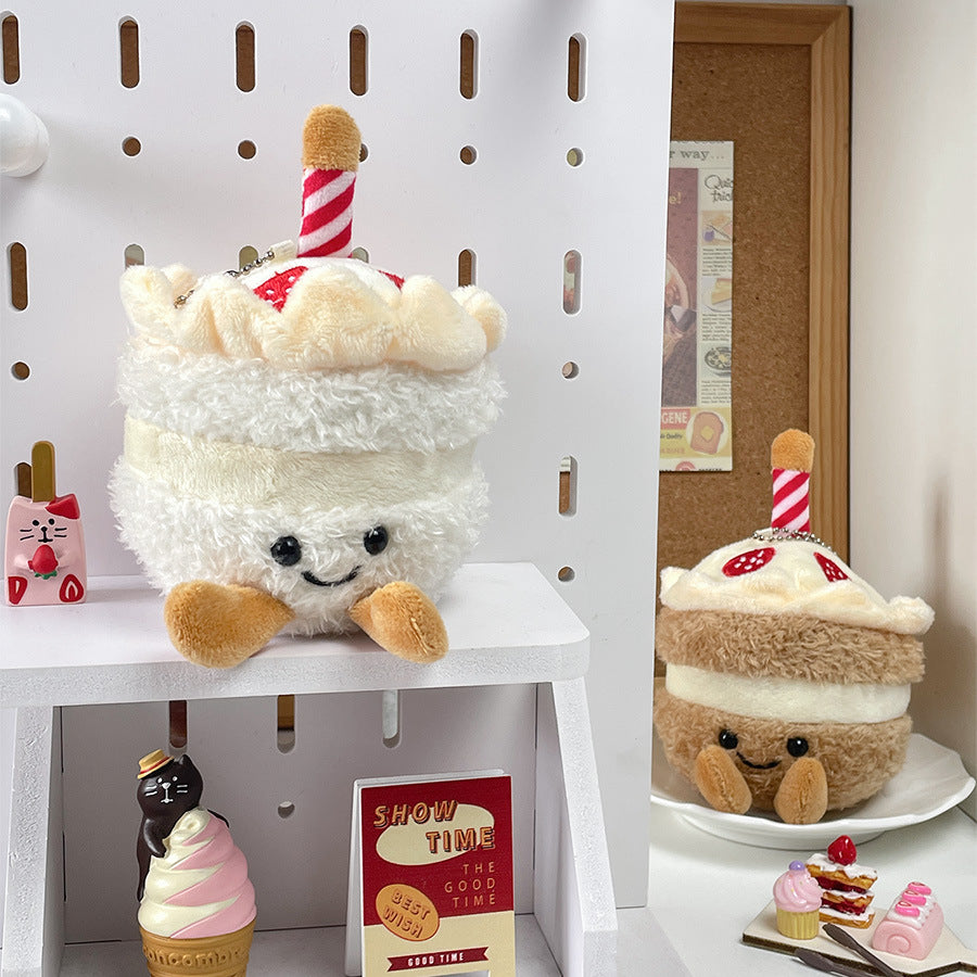 Gantungan Boneka Kue Ulang Tahun Birthday Cake Strawberry dan Lilin MCEW8595