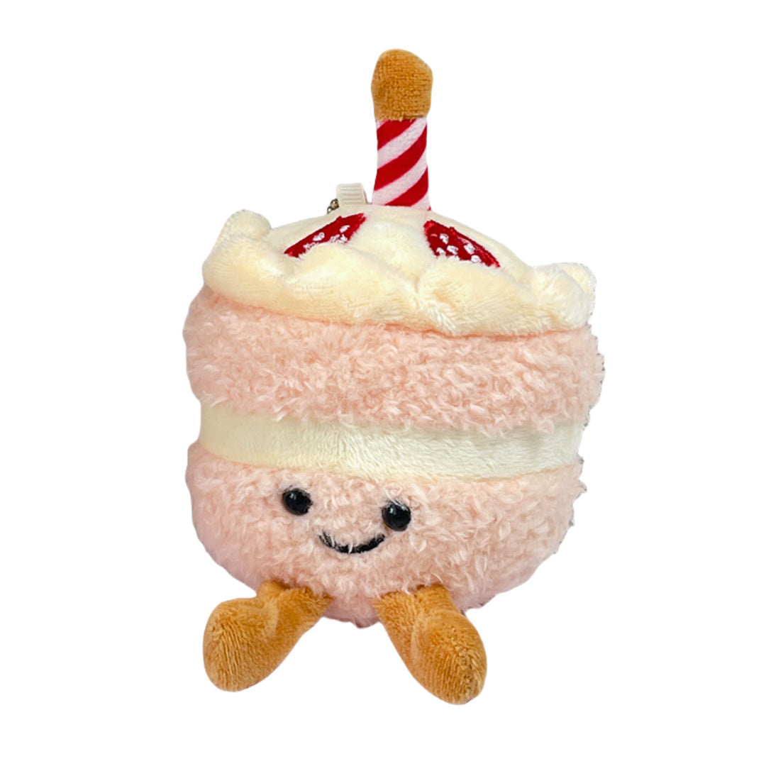 Gantungan Boneka Kue Ulang Tahun Birthday Cake Strawberry dan Lilin MCEW8595