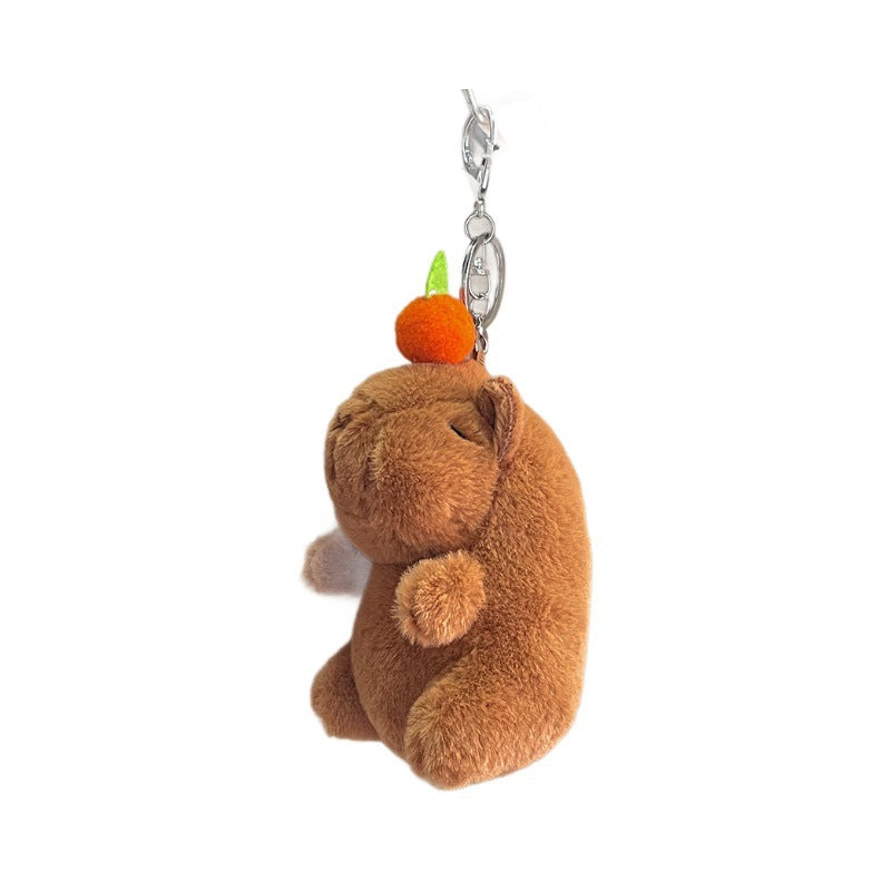 Gantungan Kunci Boneka Capybara Berbunyi Saat Digerakkan Atas Bawah Shake and Sound Toy MCEW8723