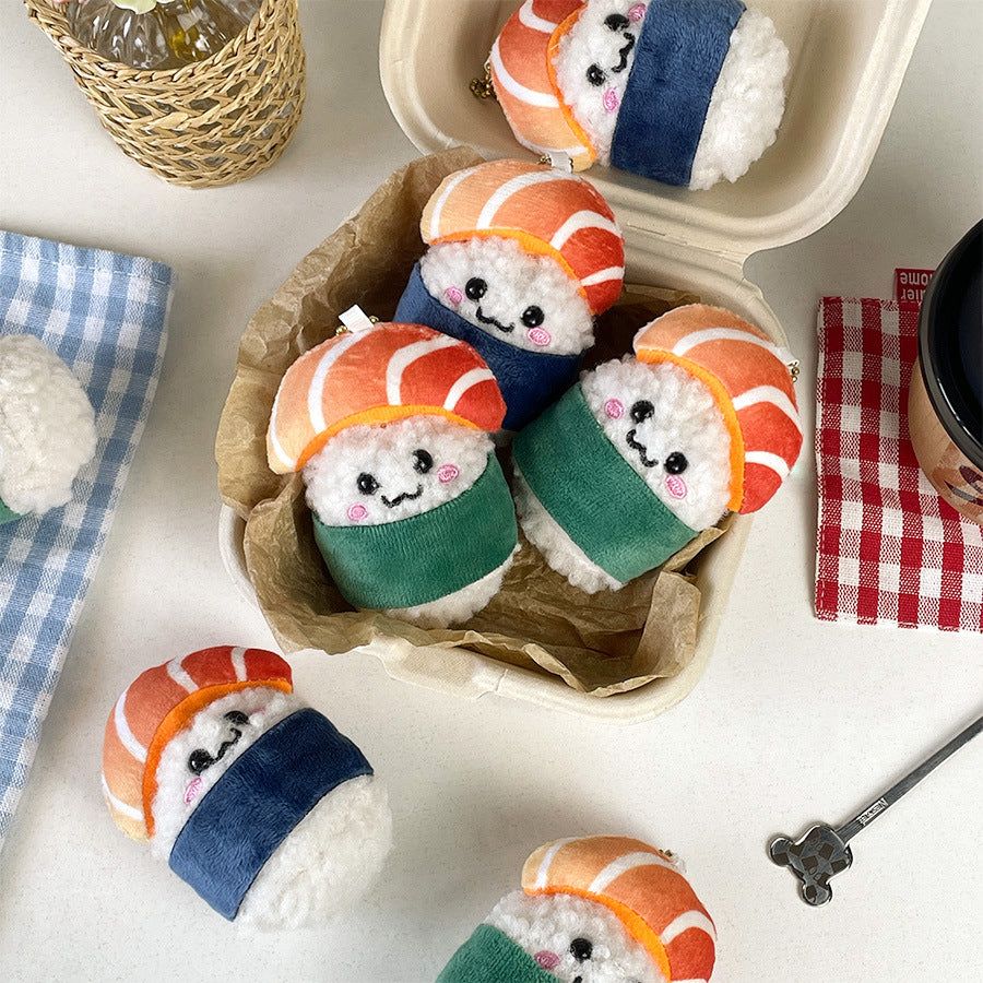 Gantungan Boneka Sushi Jepang Lucu Gemas Plush Keychain MCEW8797