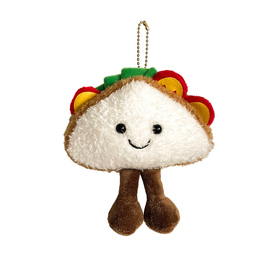 Gantungan Boneka Teko Imut Pot Sandwich Snack Keychain Bag Charm Aksesoris Tas