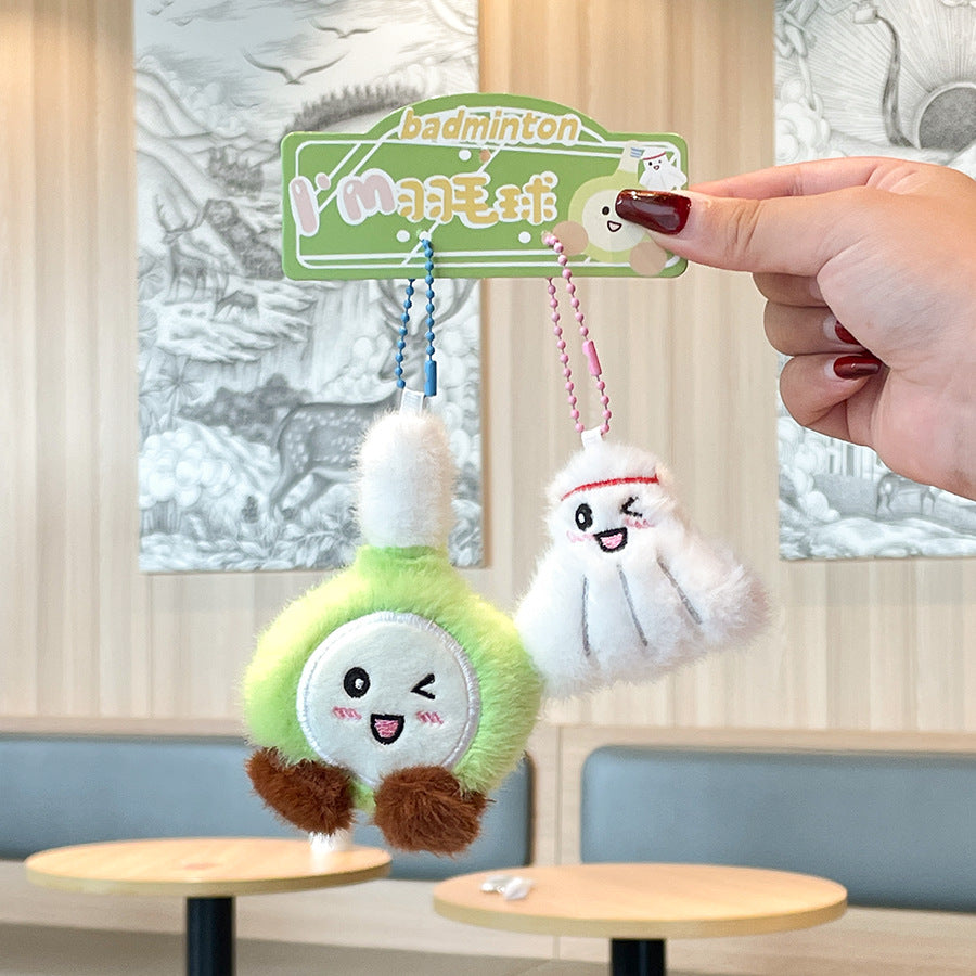 Gantungan Kunci Boneka Pasangan Olah Raga Alat Sport Badminton Tennis Pingpong Biliar MCEW9937