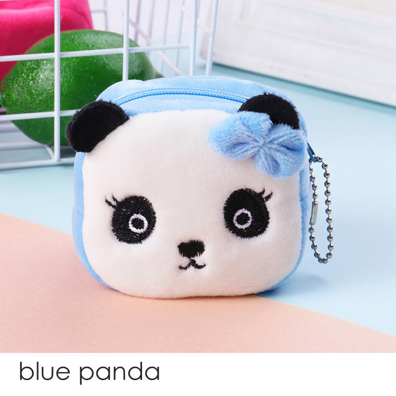 Dompet Kecil Koin Bulu Lembut Motif Kartun Binatang MCO68945