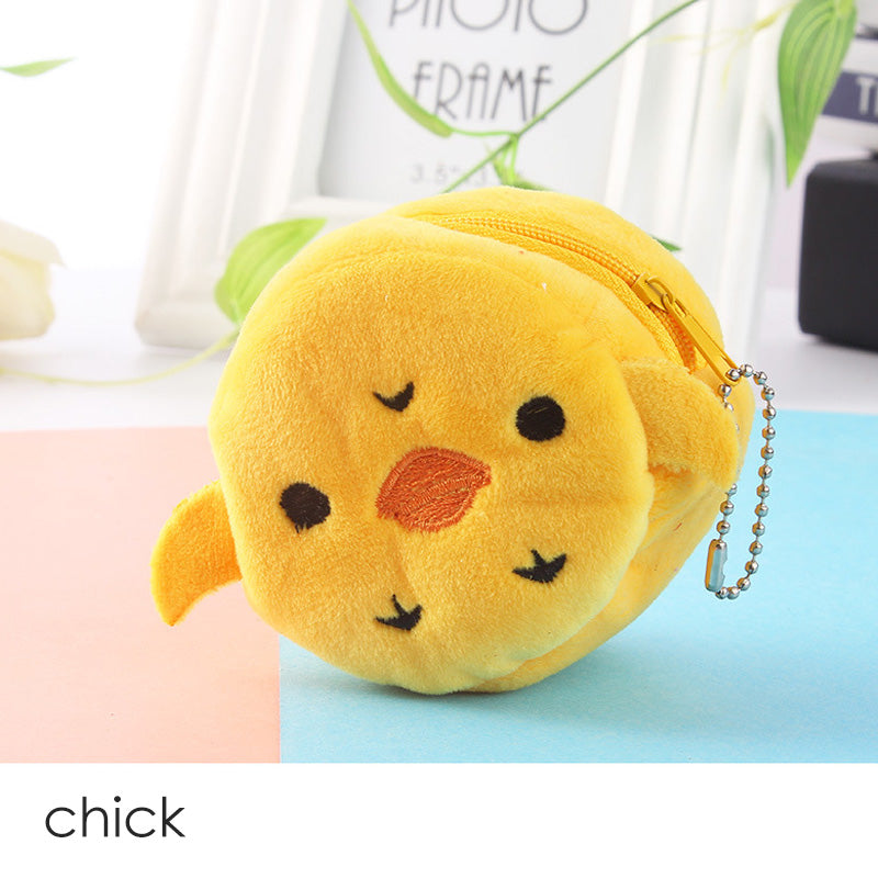 Dompet Kecil Koin Bulu Lembut Motif Kartun Binatang MCO68945