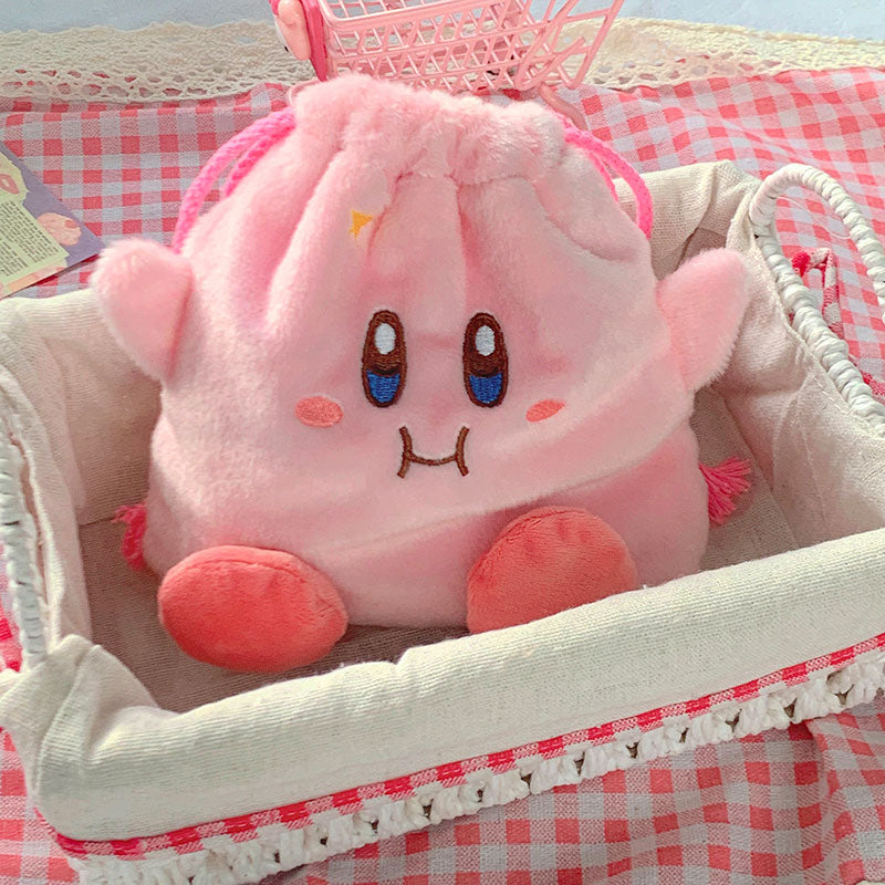 Kantong Pouch Serut Capybara Tas Make Up Bulu Aesthetic Multifungsi MCOB4229