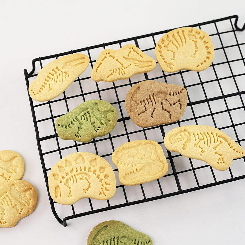 Set 8 Pcs Cookies Cutter Stamp Cetakan Kue Kering Press Tema Binatang Dinosaur