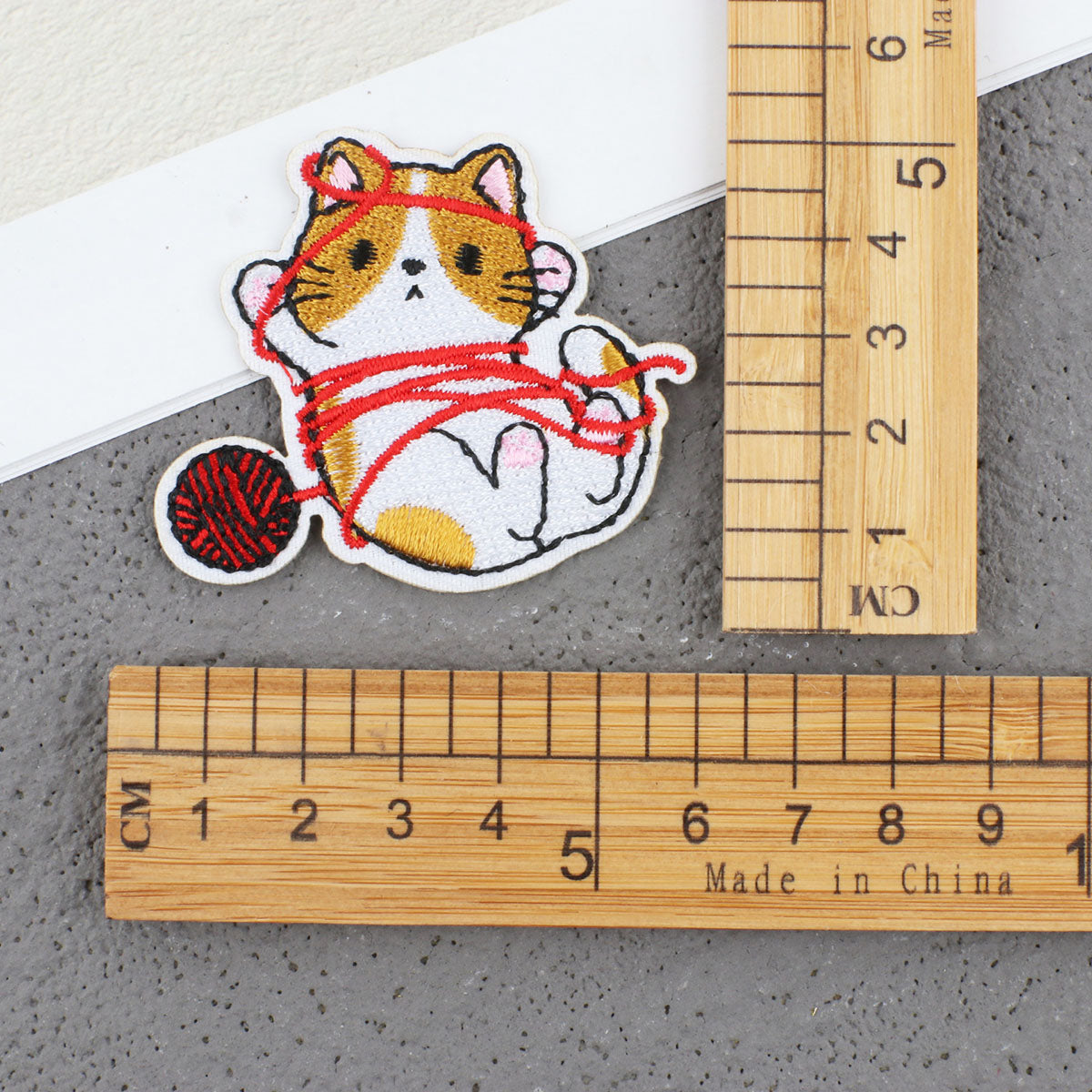 Bordir Patch Karakter Kartun Hewan Kucing Cat Animal Series Iron On Iron Patch Setrika Baju A