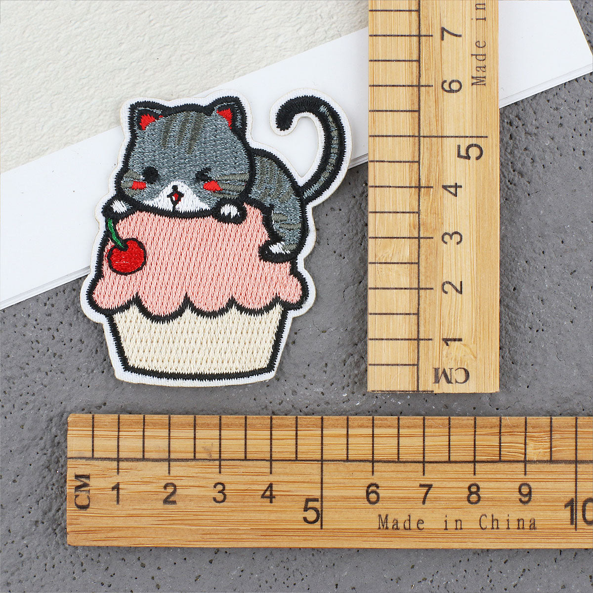 Bordir Patch Karakter Kartun Hewan Kucing Cat Animal Series Iron On Iron Patch Setrika Baju A