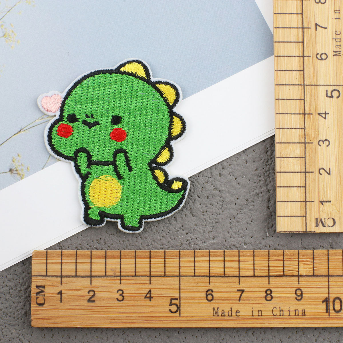 Bordir Patch Karakter Kartun Hewan Fox Capybara Dino Animal Series Iron On Iron Patch Setrika Baju