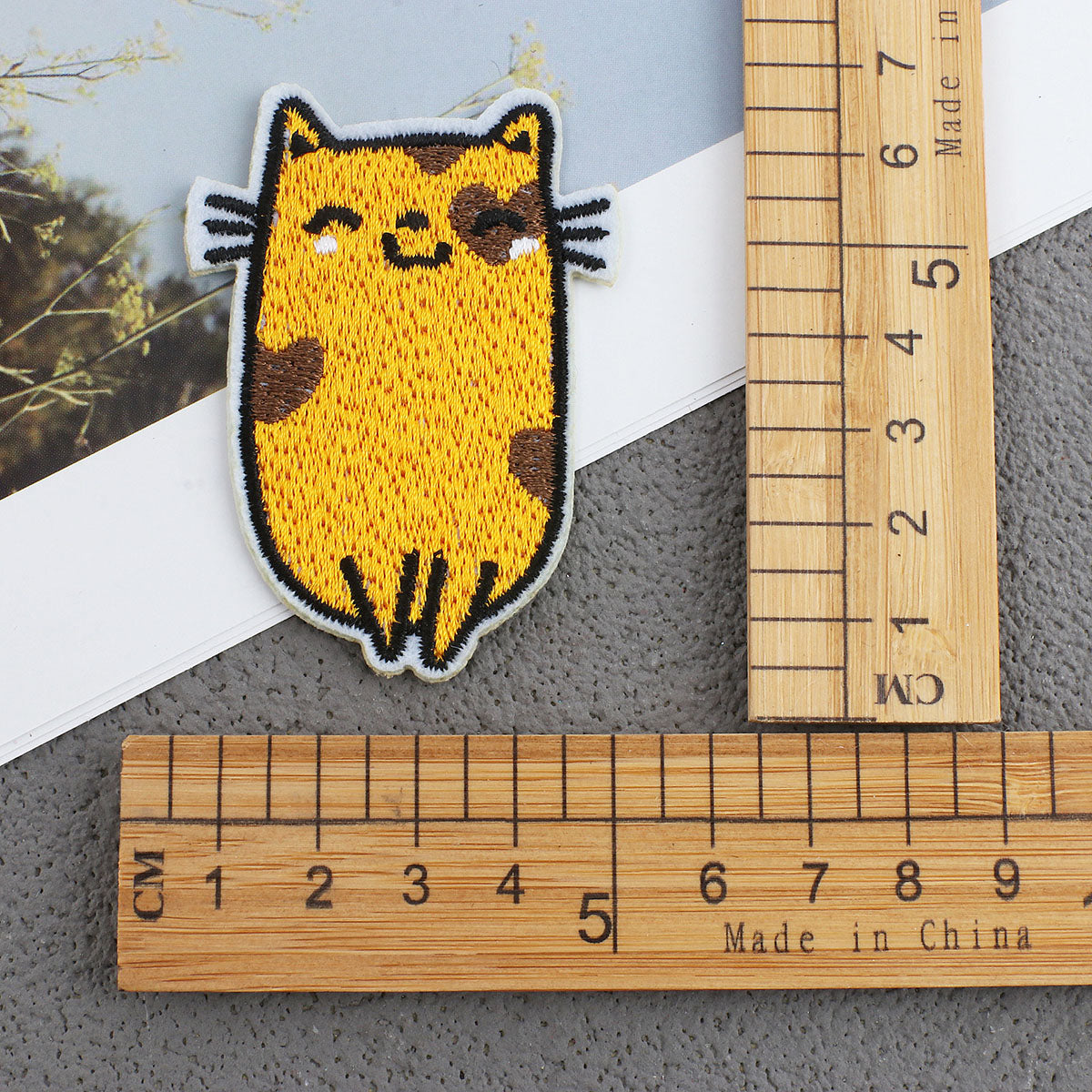 Bordir Patch Karakter Kartun Hewan Kucing Cat Animal Series Iron On Iron Patch Setrika Baju B